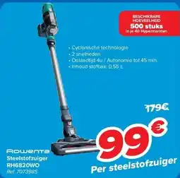 Carrefour Steelstofzuiger RH6820WO aanbieding