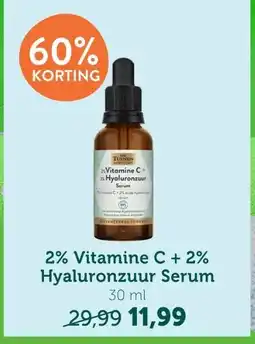 Holland & Barrett 2% Vitamine C + 2% Hyaluronzuur Serum aanbieding