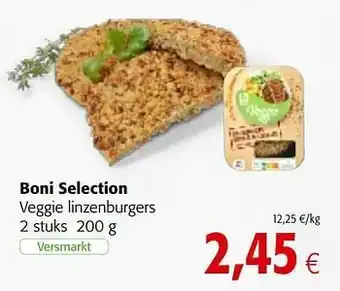 Colruyt Boni selection veggie linzenburgers aanbieding
