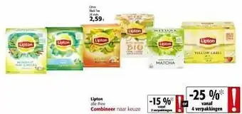 Colruyt Lipton citrus black tea aanbieding