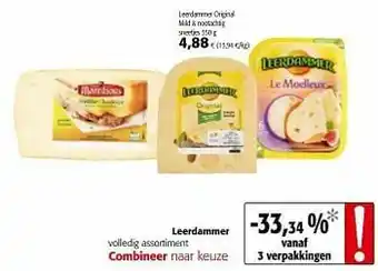 Colruyt Leerdammer original mild + nootachtig aanbieding