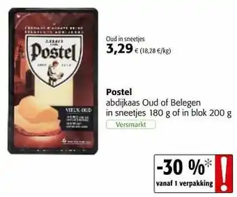 Colruyt Postel abdijkaas oud of belegen aanbieding