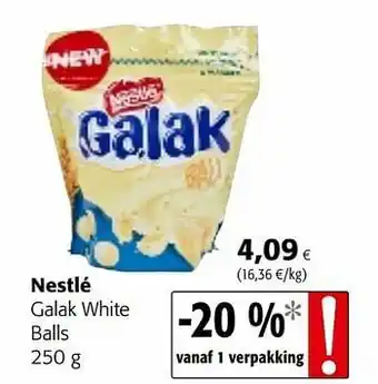 Colruyt Nestlé galak white balls aanbieding