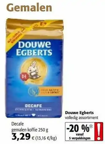 Douwe egberts decafe gemalen koffie