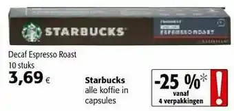 Colruyt Starbucks decaf espresso roast aanbieding