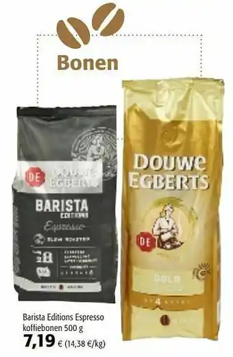 Colruyt Douwe egberts barista editions espresso koffiebonen aanbieding
