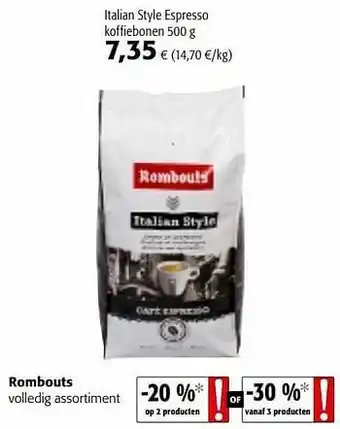 Rombouts italian style espresso koffiebonen
