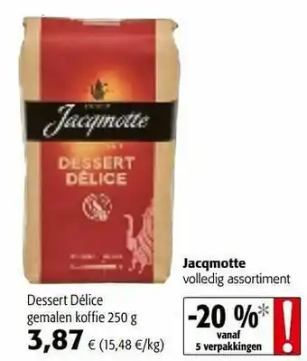 Colruyt Jacqmotte dessert délice gemalen koffie aanbieding