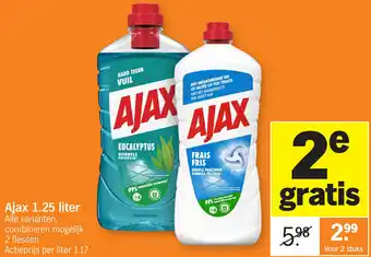 Albert Heijn Ajax 1.25 liter aanbieding