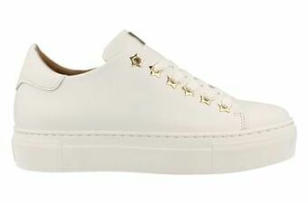 Berca Shoes Scapa Sneaker Laag Dames Volledig Leder Trend Clean White - Wit aanbieding