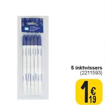 Cora 5 inktwissers aanbieding