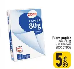 Cora Riem papier aanbieding