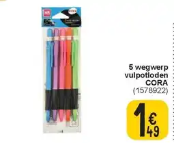 Cora 5 wegwerp vulpotloden CORA aanbieding