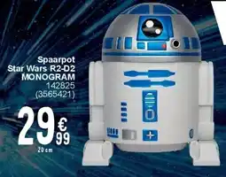 Cora Spaarpot Star Wars R2-D2 MONOGRAM aanbieding