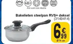 Cora Bakelieten steelpan RVS+ deksel aanbieding