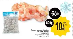 Cora Rauwe garnaalstaarten OCEAN PRIDE aanbieding