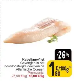 Cora Kabeljauwfilet aanbieding