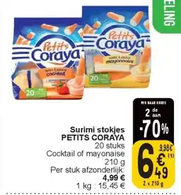 Cora Surimi stokjes PETITS CORAYA aanbieding