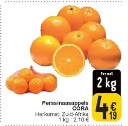 Cora Perssinaasappels CORA aanbieding