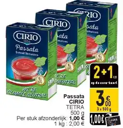 Cora Passata CIRIO aanbieding