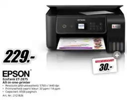 EPSON EcoTank ET-2875 All-in-one-printer
