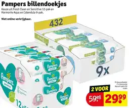 Kruidvat Pampers billendoekjes aanbieding