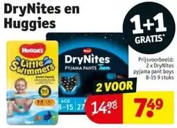 Kruidvat DryNites en Huggies aanbieding