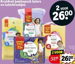 Kruidvat jumbopack luiers en luierbroekjes aanbieding