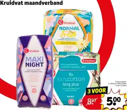 Kruidvat maandverband aanbieding