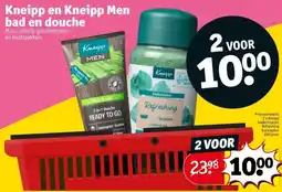 Kruidvat Kneipp en Kneipp Men bad en douche aanbieding