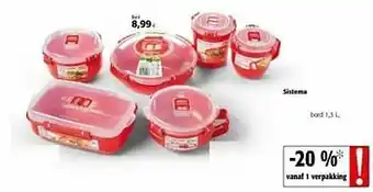 Colruyt Sistema bord aanbieding