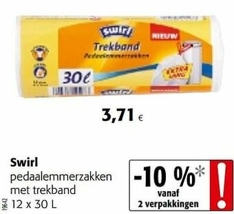 Colruyt Swirl pedaalemmerzakken met trekband aanbieding