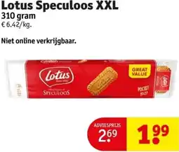 Kruidvat Lotus Speculoos XXL 310 gram aanbieding