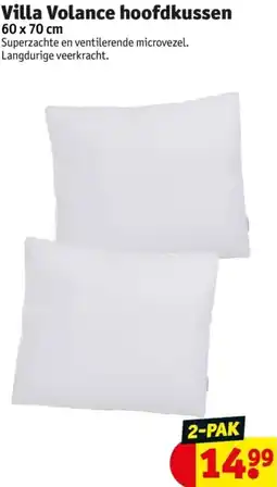 Kruidvat Villa Volance hoofdkussen 60x70 cm aanbieding