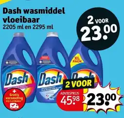 Kruidvat Dash wasmiddel vloeibaar aanbieding