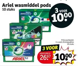 Kruidvat Ariel wasmiddel pods aanbieding