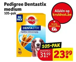 Kruidvat Pedigree Dentastix medium aanbieding