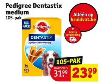 Kruidvat Pedigree Dentastix medium aanbieding