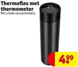 Kruidvat Thermofles met thermometer aanbieding