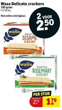 Wasa Delicate crackers