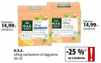 Colruyt N.a.e. lifting nachtcrème of dagcrème aanbieding