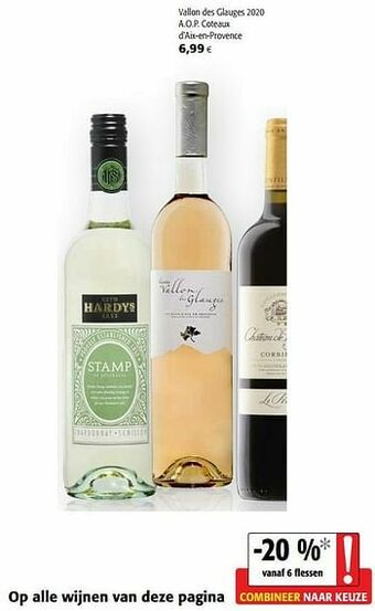 Colruyt Vallon des glauges 2020 a.o.p. coteaux d`aix-en-provence aanbieding