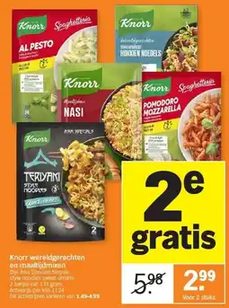 Albert Heijn Knorr wereldgerechten en maaltijdmixen aanbieding