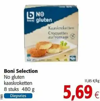 Colruyt Boni selection no gluten kaaskroketten aanbieding