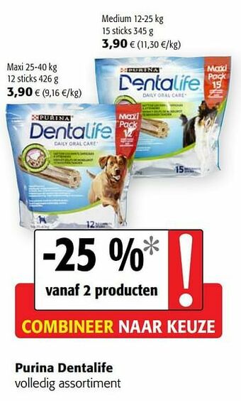 Colruyt Purina dentalife volledig assortiment aanbieding