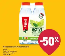 Delhaize Gearomatiseerd mineraalwater aanbieding