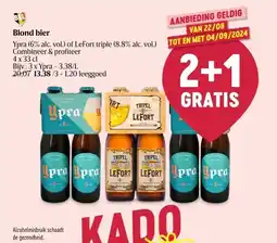 Delhaize Blond bier aanbieding