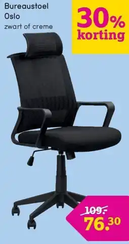 Leen Bakker Bureaustoel Oslo aanbieding