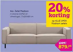 Leen Bakker Zetel Madison aanbieding