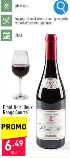ALDI Pinot Noir 'Deux Rangs Courts' aanbieding